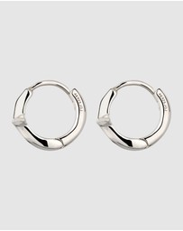 Kuzzoi - ICONIC EXCLUSIVE - Earrings Male Creole Star 925 Sterling Silver