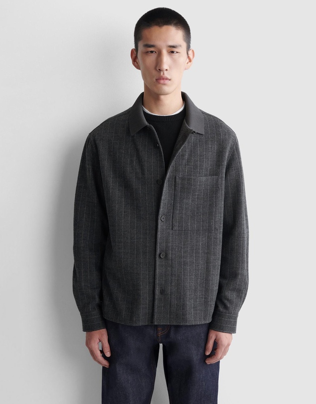 COS - Relaxed Pinstriped Wool-Blend Shirt
