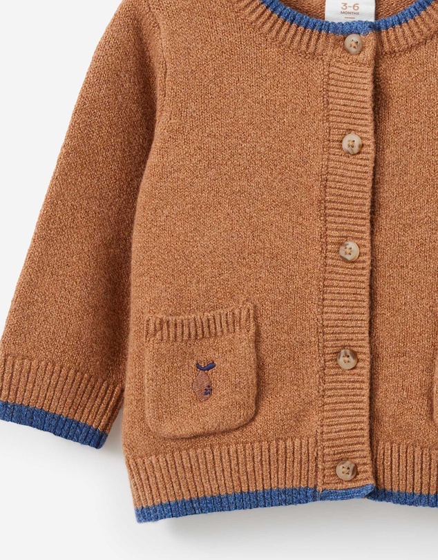 Cotton On Kids - Baby Organic Blend Knit Cardigan
