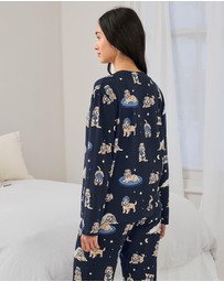 Chelsea Peers - Sleepy Dogs Long Pyjama Set