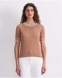 Sportscraft - Elka Cable Short Sleeve Knit