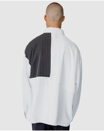 Justin Cassin - Tatum Pinstripe Block Shirt
