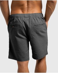 Coast Clothing - Biarritz Canvas Shorts - Charcoal