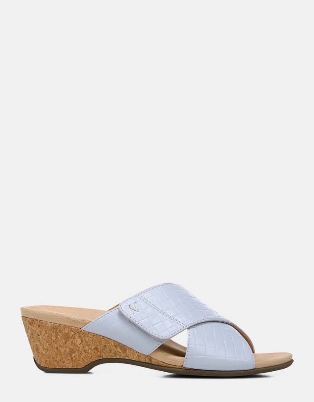 Vionic - Leticia Wedge Sandal - Blue Haze
