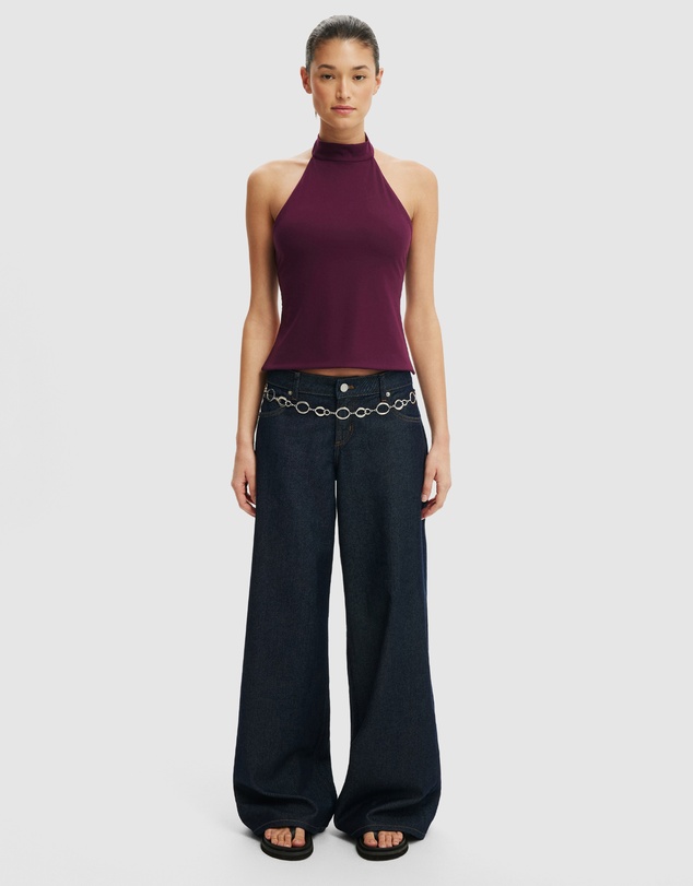Cotton On - Hold Me Halter Twist Back Top