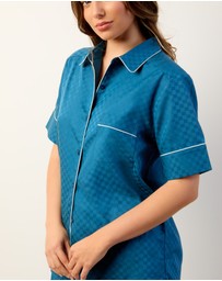 Wanderluxe Sleepwear - The Azure Pyjama Set Short