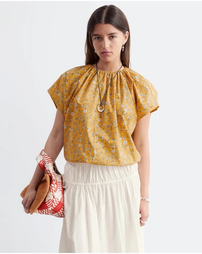 & Other Stories - Gathered Cotton Blouse