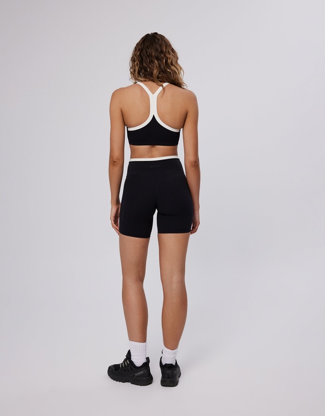 Upstate - Air Sculpt 6inch Contrast Bike Short - Black