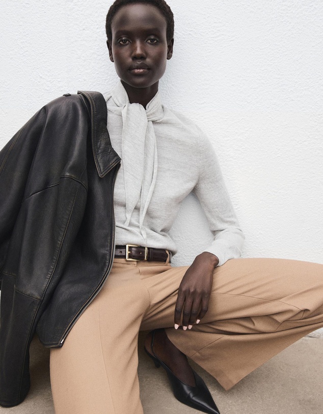 M.N.G - Turtleneck Sweater With Knot
