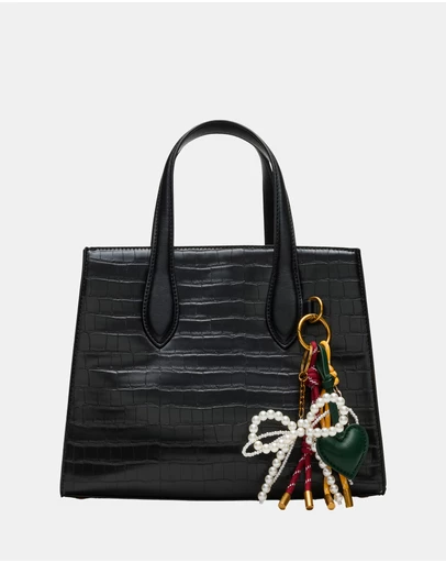 Steve Madden - BCalleb Black Croco Handbag