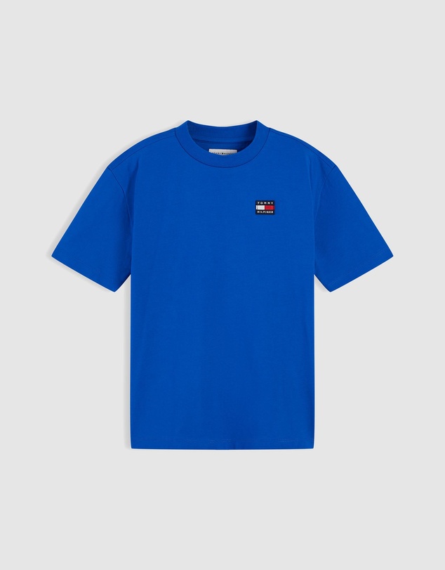 Tommy Hilfiger - Kids Unisex 8-16 Essential Flag Logo Jersey T-Shirt - Teens