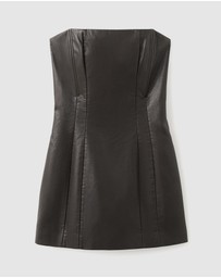 M.N.G - Short Faux-Leather Dress