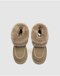 EVERAU - EverAU Ugg Loofee Cow Suede Upper UGG Boots