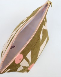 Mosey Me - Olive Poppy Cosmetic Bag