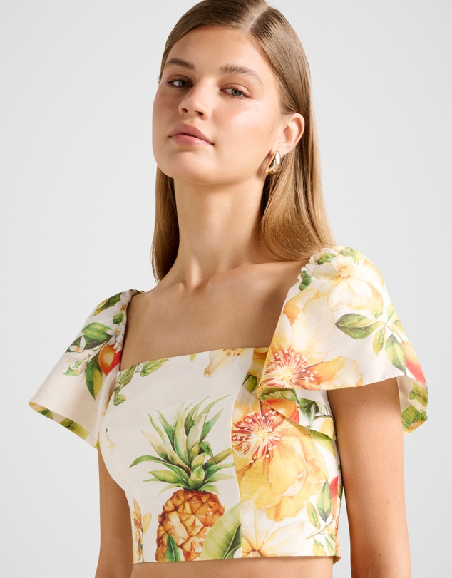 Forever New - Jane Printed Cropped Top