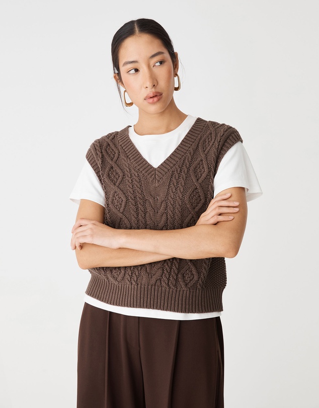 Forcast - Poppy Sleeveless Cable Knit