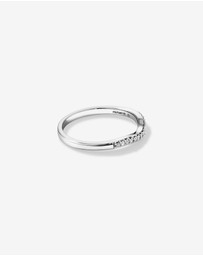 Michael Hill - Wedding Ring with 0.10 Carat TW of Diamonds in 14kt White Gold