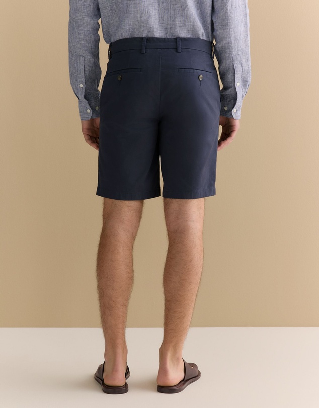 Trenery - Cotton Twill Chino Short in Navy