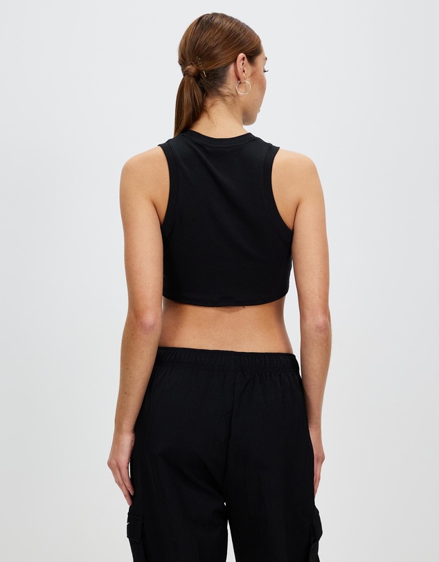 Nike - Sportswear Chill Knit Tight Cropped Mini-Rib Tank Top