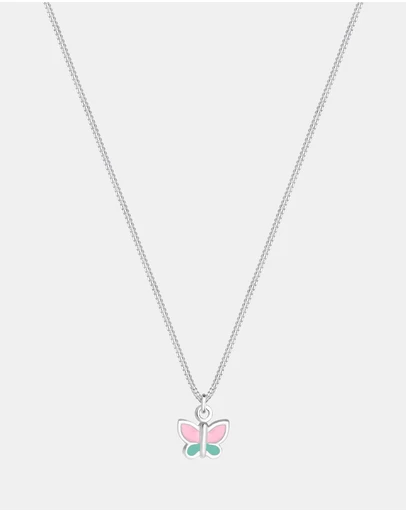 Elli Jewelry - Butterfly Kids Necklace in 925 Silver