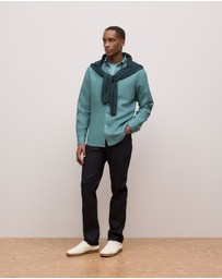 Trenery - Cotton Jersey Crew T-shirt in Jade Green