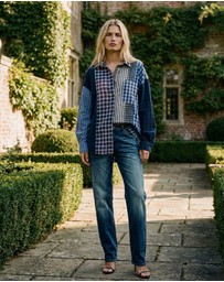 THE TALES - The Tales Patchwork Check Stripe Shirt