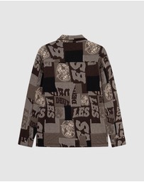 Les Deux - Kaleb Patchwork Jacquard Overshirt