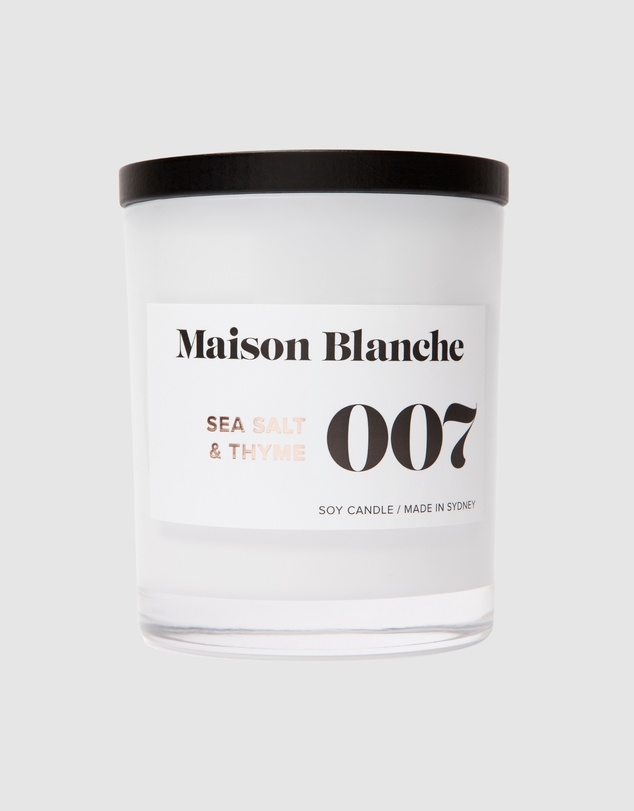 Maison Blanche - 007 Sea Salt & Thyme - Large Candle