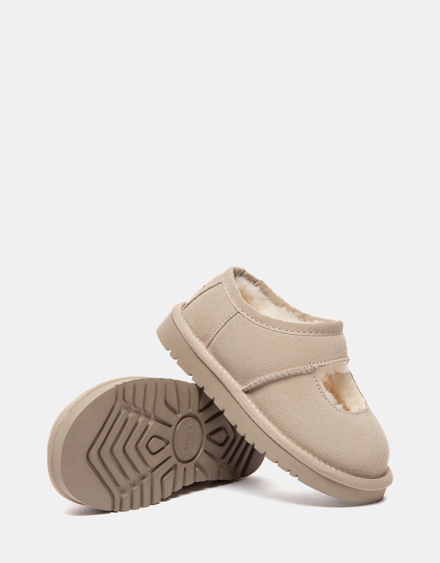 EVERAU - Australian Shepherd Ugg Carmella Kids Cow Suede Upper House Shoes