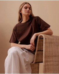 Ceres Life - Sofia Boxy Shoulder Tee