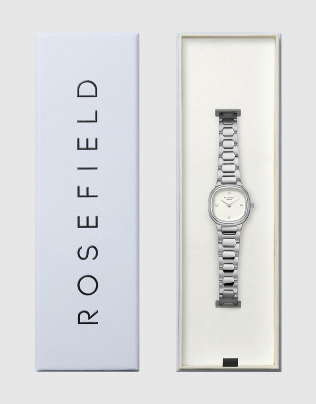 Rosefield - Gaia XS Creme Silver-Tone Bracelet Watch