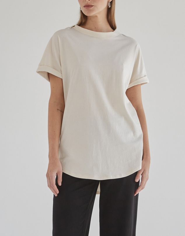 DRICOPER DENIM - Slouchy Cream Tee