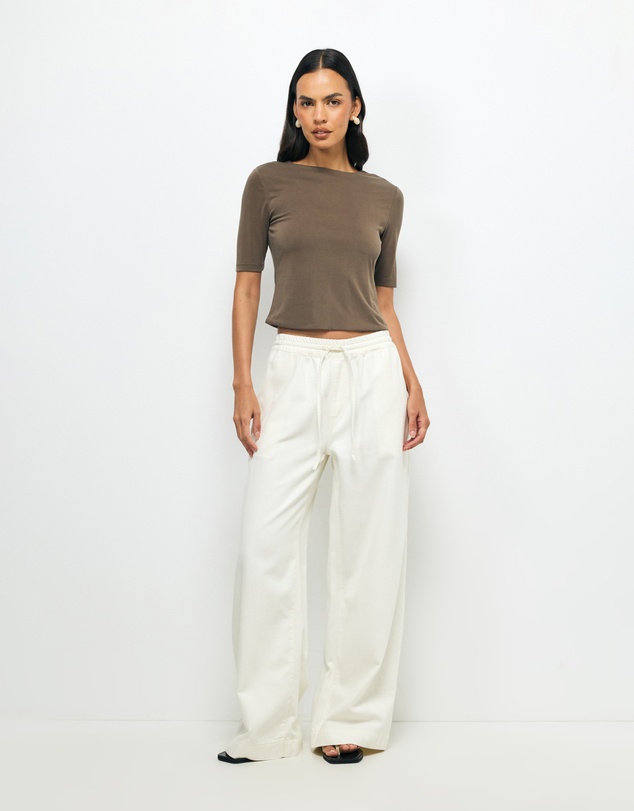 AERE - Kora Scoop Back Top