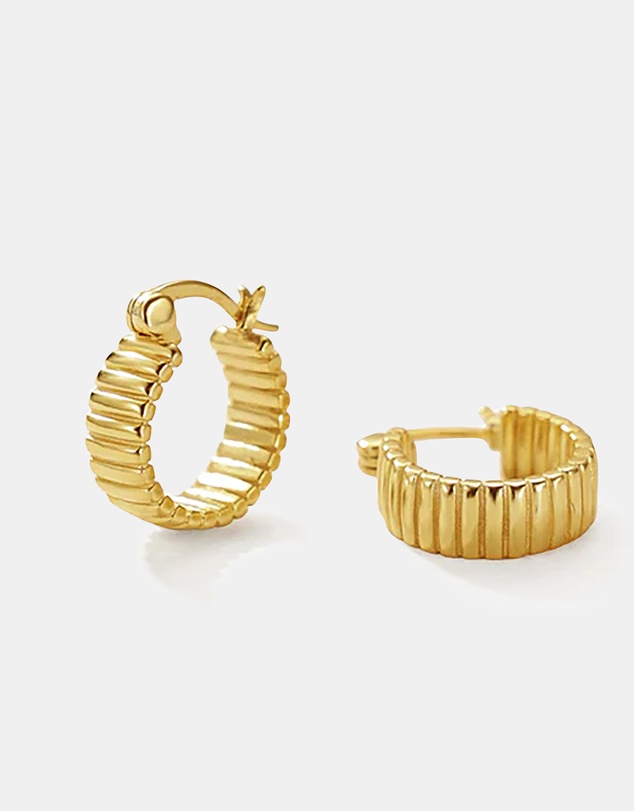 Ichu - Mini Chunky hoops Gold