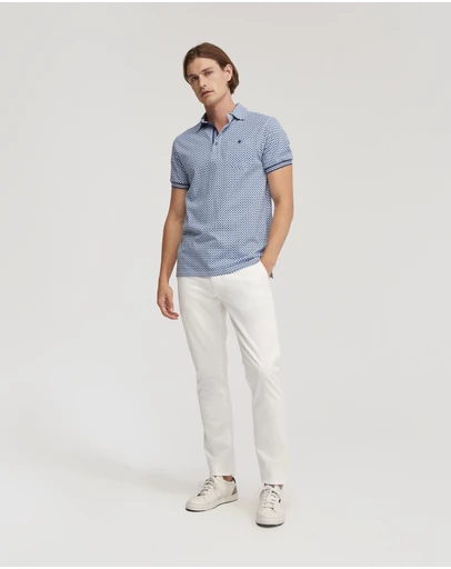 Oxford - Milo Cotton Jersey Printed Polo