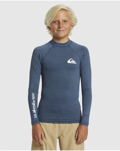 Quiksilver - Boys 4 to 16 Everyday Solid Long Sleeves UPF 50 Surf T-shirt