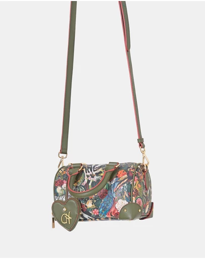 Camilla - Barrel Bag With Leather Trims