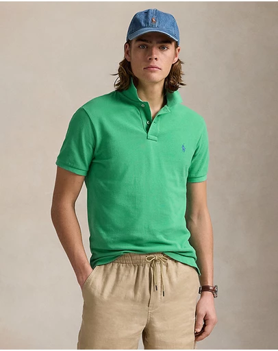 Polo Ralph Lauren - Custom Slim Fit Mesh Polo Shirt