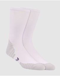 Pussyfoot - 4 Pack Sport Running Crew Socks – Compression & Coolmax