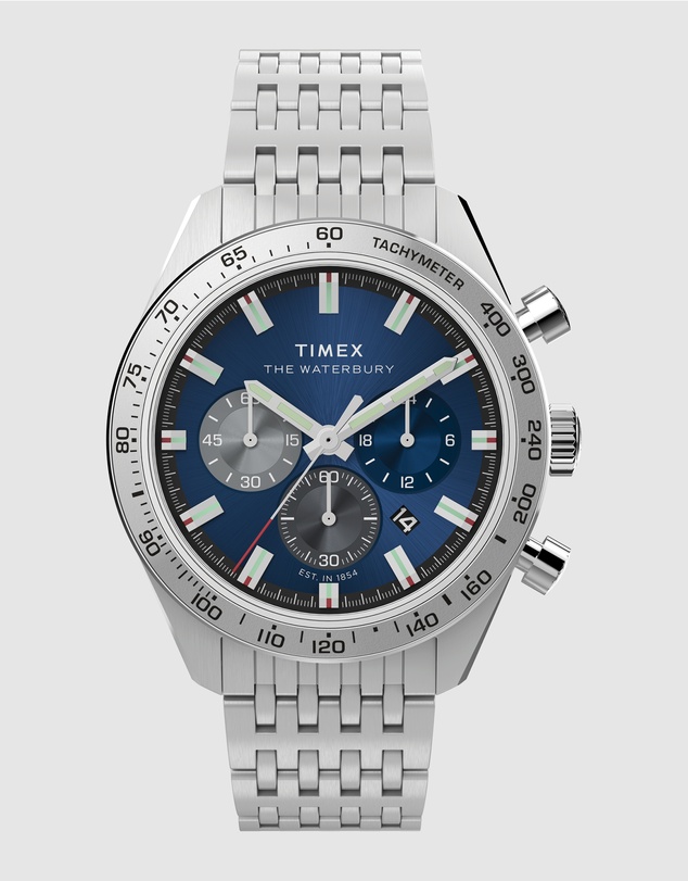 TIMEX - Waterbury Traditional Chronograph 41mm Stainless Steel Bracelet Watch