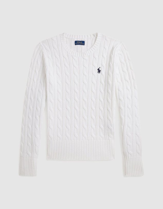 Polo Ralph Lauren - Cable Crew Neck Sweater Pullover 20/2 Cotton - Kids