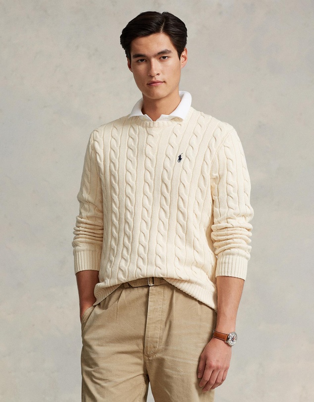 Polo Ralph Lauren - ICONIC EXCLUSIVE - Driver Cable Knit Long Sleeve Sweater