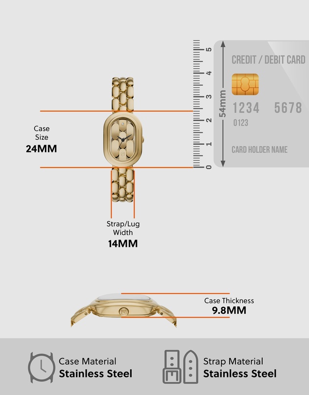 Fossil - Sloan Gold Tone Analogue Watch