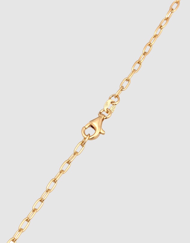 Elli Jewelry - Necklace Crystal Dainty Heart 925 Sterling Silver Gold-Plated