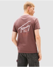 Tommy Jeans - Regular Sign Backprint Short Sleeve T-Shirt
