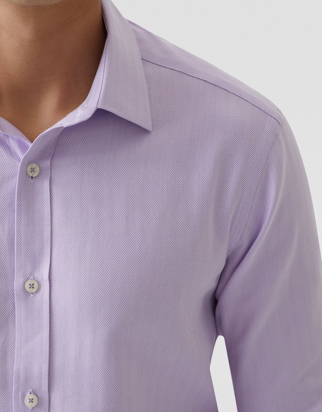 Oxford - Beckton Herringbone Cotton Shirt