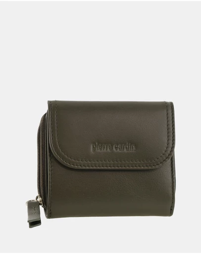 Pierre Cardin - Pierre Cardin Ladies Leather Tri-Fold Tab Wallet