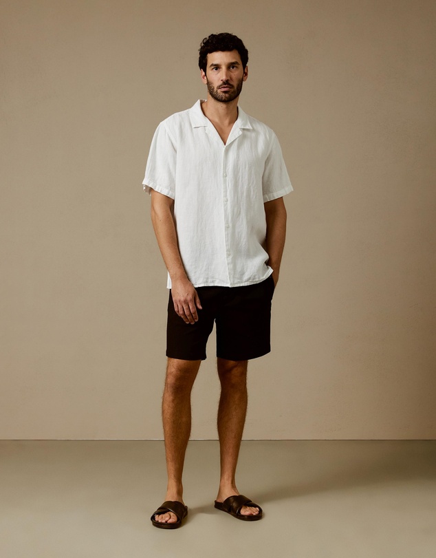 AERE - Linen Camp Collar Shirt