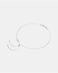 Swarovski - Constella Necklace, Crystal Pearl, Round Cuts, White, Rhodium Plated