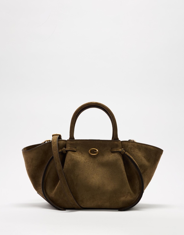 GUESS - Allegra Girlfriend Satchel Suedette